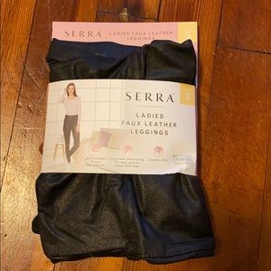 Sierra faux leather leggings size S